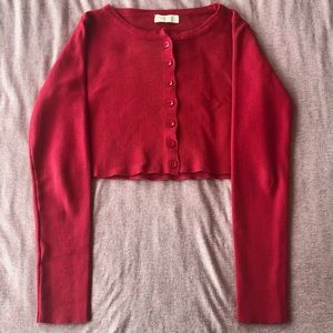 Yesstyle red cardigan